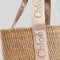 CHLOE Large Woody Basket In Natural Fibers Blushy Beige RB-CHC23AS380L1826Y