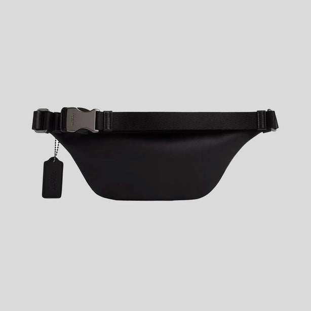 COACH Warren Mini Belt Bag In Signature Canvas Charcoal/Black RB-CW369