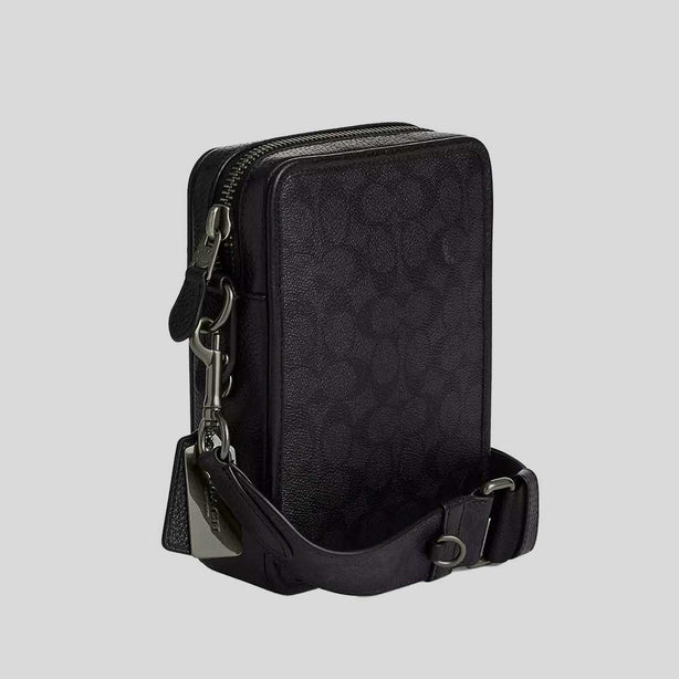 COACH Sullivan Crossbody In Signature Canvas Charcoal/Black RB-CW388