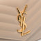 SAINT LAURENT YSL Matelasse Chain Wallet In Grain De Poudre Embossed Leather Dark Beige RB-377828BOW01