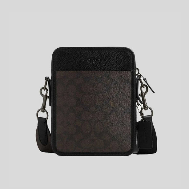 COACH Sullivan Crossbody In Signature Canvas Walnut/Black RB-CW388