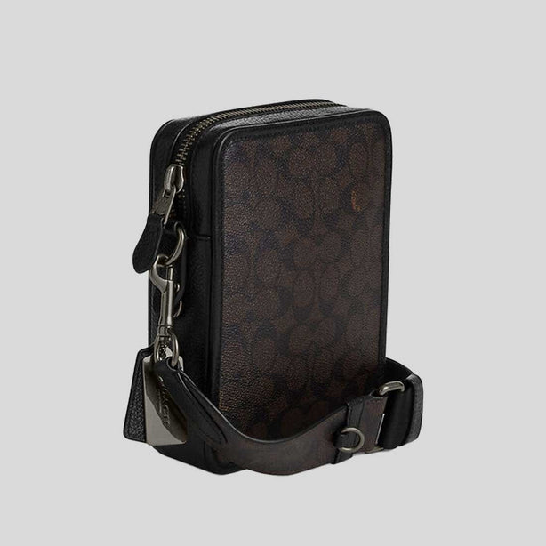 COACH Sullivan Crossbody In Signature Canvas Walnut/Black RB-CW388