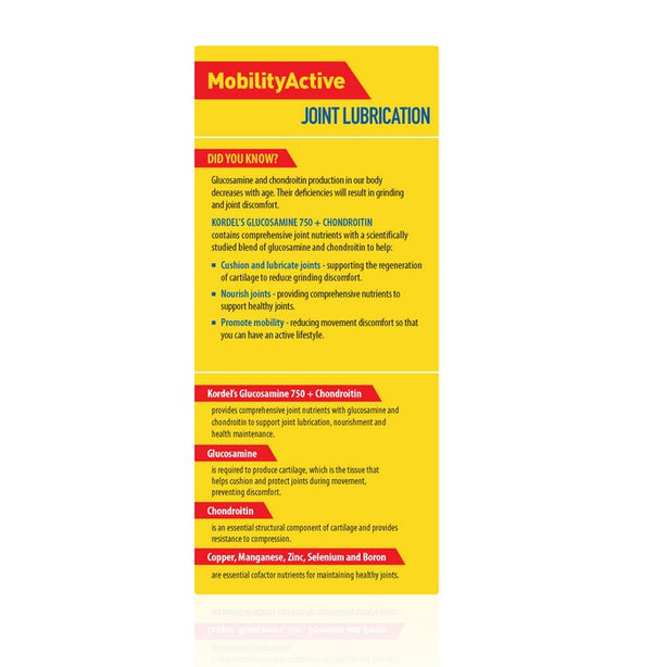 Kordel’s Glucosamine 750 + Chondroitin C120