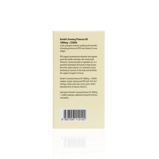 Kordel’s Evening Primrose Oil 1000 mg + E200 IU C30