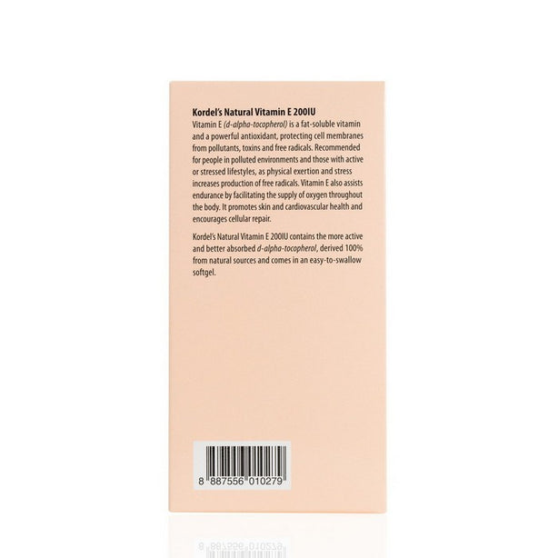 Kordel’s Natural Vitamin E 200 IU C100 (MAHS1700263)