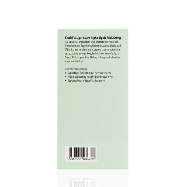Kordel’s Sugar Guard Alpha-Lipoic Acid 200 mg C60