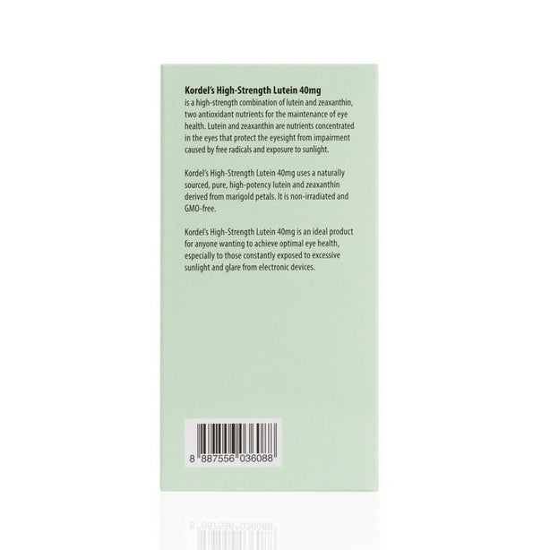 Kordel's Hi Strength Lutein 40mg C60