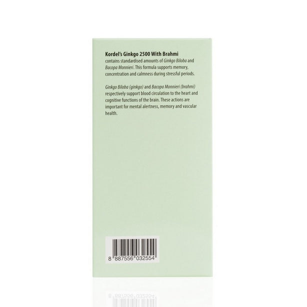 Kordel’s Ginkgo 2500 with Brahmi T60
