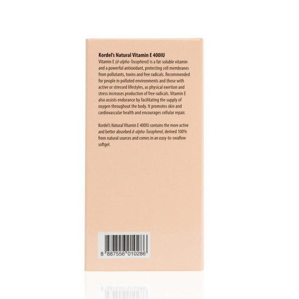Kordel’s Natural Vitamin E 400 IU C100 (MAHS1700263)