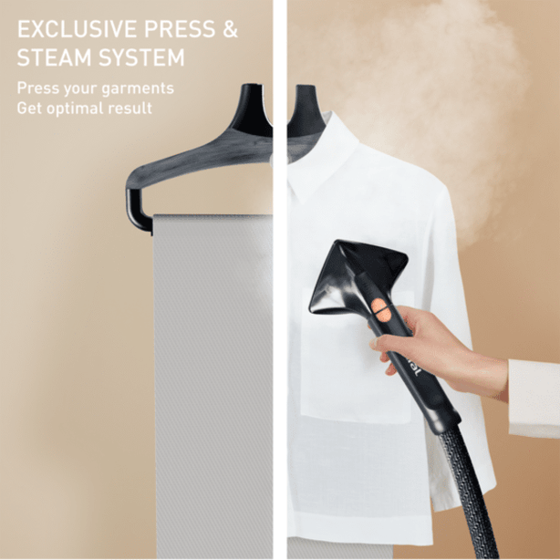 Tefal Pro Style Care Garment Steamer IT8480- 2000W, 1.3L removable water tank, XL delta steam head, No burn - safe for all fabrics, 5 included accessories