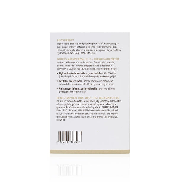 Kordel’s Japanese Royal Jelly + Collagen 60s ( Expiry 11/2025)