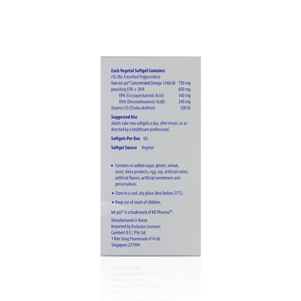 Kordel’s rTG Omega 3 + Vitamin D C60
