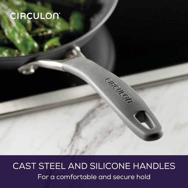 Circulon ScratchDefense A1 26cm/4.3L Covered Chef's Pan with Helper Handle