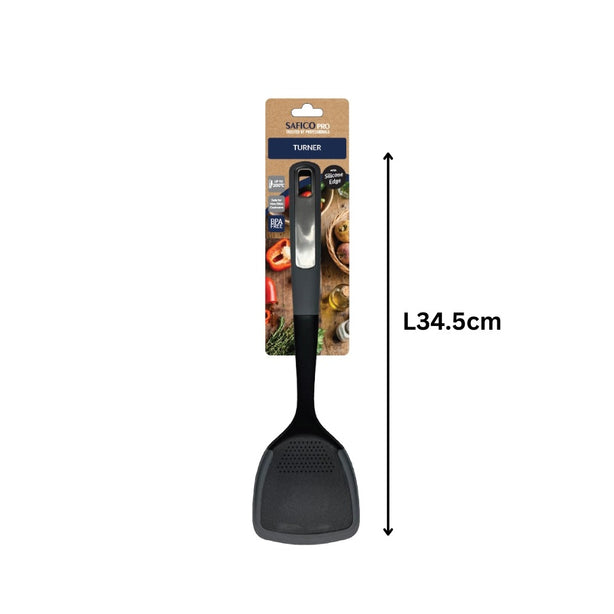 Safico Fibreglass Nylon Turner With Silicone Edge  L34.5cm Heat Resistant To 200°C