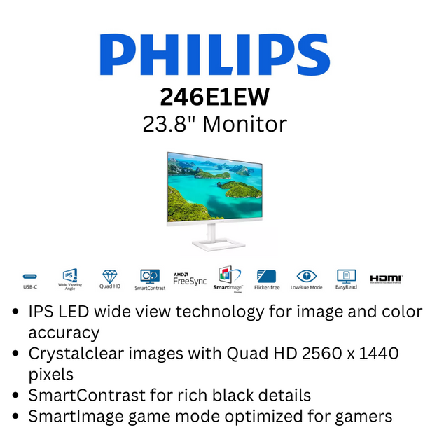 Philips 246E1EW 23.8