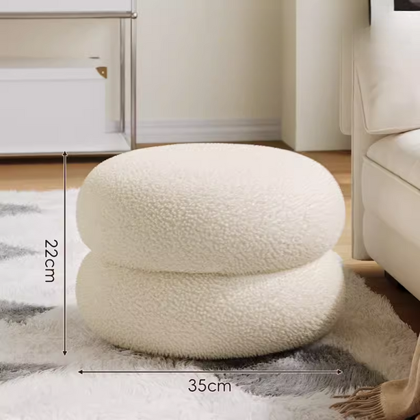 Soft Boucle Round stool
