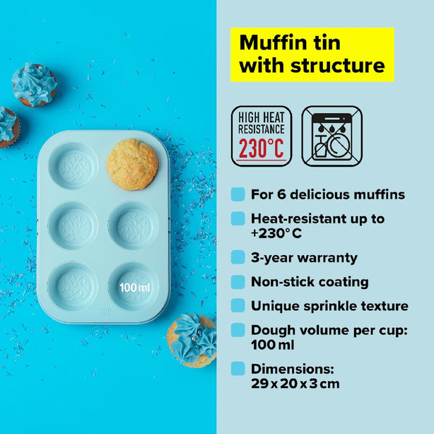 Tasty 6 Cup Muffin Tin