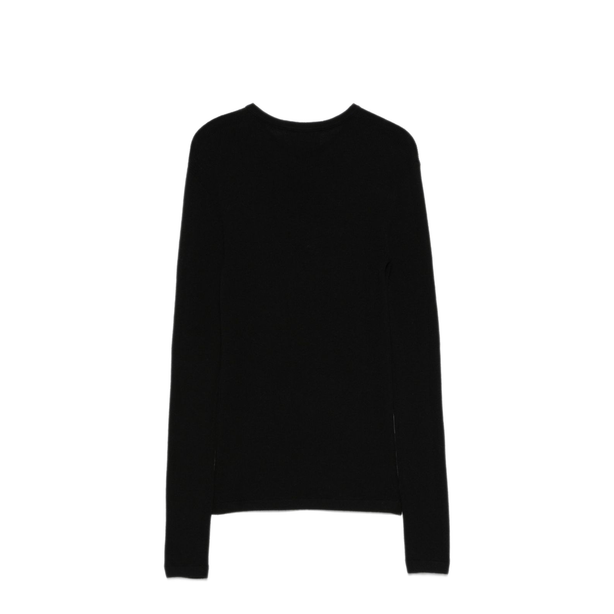 Black Crew Neck Long Sleeve T Shirt