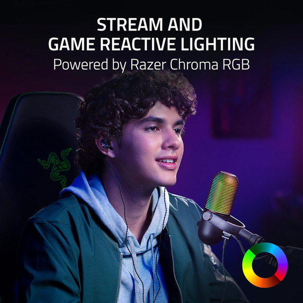 Razer Seiren V3 Chroma - Rgb Usb Microphone With Tap-To-Mute - Frml Packaging