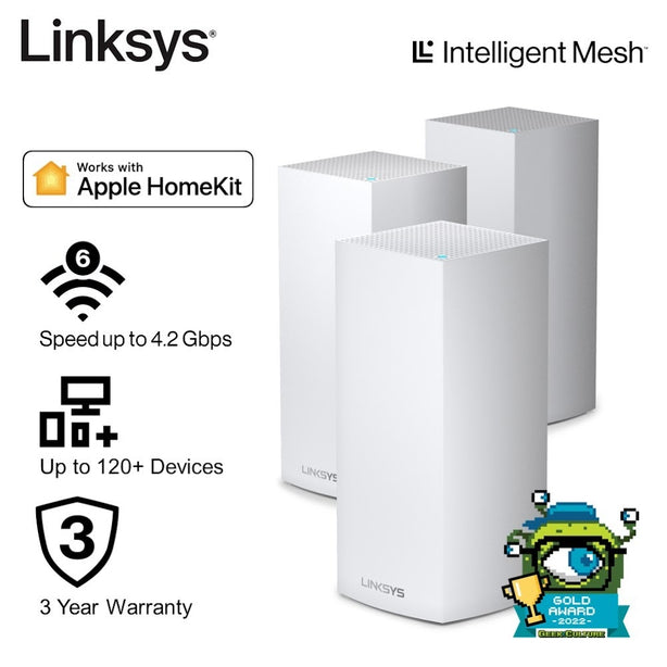 Linksys Velop Mx12600 Tri-Bandax12600 3 Pack