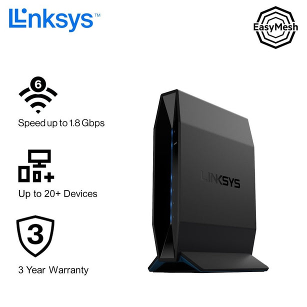 Linksys E7350-Ah Ax1800 Wifi 6 Dual Band Router (Easy-Mesh)