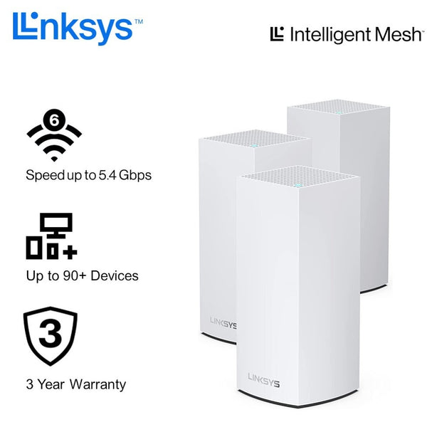 Linksys Atlas Pro6 Mx5503 Dual-Band Ax5400 3 Pack