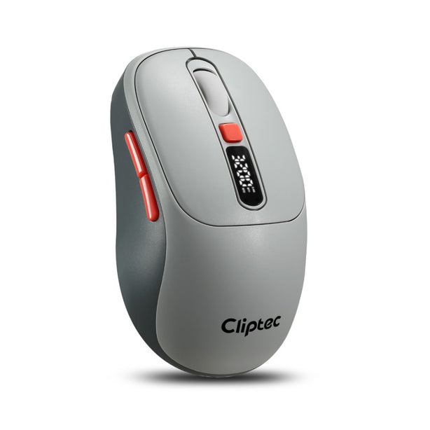 Cliptec RZS641 Dual Mode 3200DPI Rechargeable Silent Wireless Mouse With Digital Display