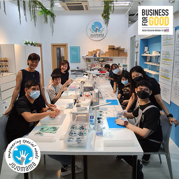 Jojomama Jesmo Marbelized 10cm rim Coaster Set of 2