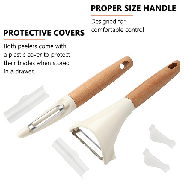 StitchesandTweed Kitchen Vegetable and Fruit Peeler Set of 2