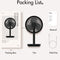 StitchesandTweed Portable Desktop Fan - Black