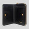 SAINT LAURENT YSL Cassandre Matelasse Compact Zip Around Wallet In Grain De Poudre Embossed Leather Black RB-668288BOW01