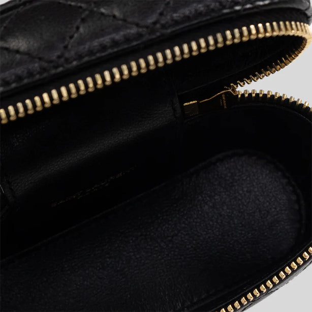 SAINT LAURENT YSL Gaby Micro Vanity Bag In Lambskin Black RB-8192851EL07