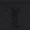 SAINT LAURENT YSL Cassandre Matelasse Card Case In Grain De Poudre Embossed Leather Black/Black RB-423291BOW08