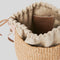 CHLOE Small Woody Basket In Natural Fibers Blush Beige RB-CHC23AS381L18