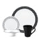 CORELLE 16pc Dinnerware Set – Black Denham