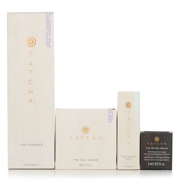 Essence Bundle: The Essence Plumping Skin Softener 150ml + The Silk Cream 50ml + Water Cream 5ml + Texture Tonic 25ml - 4pcs