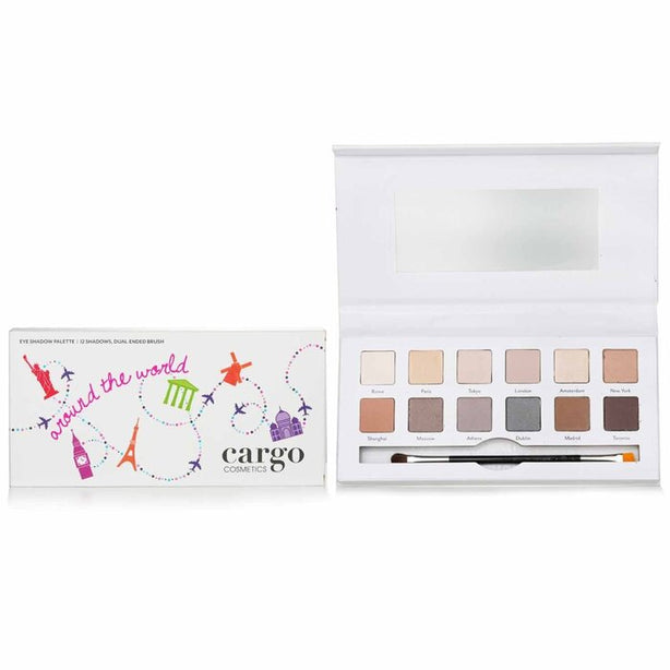 Around The World Eye Shadow Palette (12x Eye Shadow, 1x Shadow Brush) - 12x0.8g/0.03oz