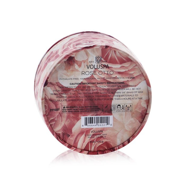 2 Wick Tin Candle - Rose Otto - 170g/6oz