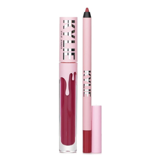 Matte Lip Kit: Matte Liquid Lipstick 3ml + Lip Liner 1.1g - # 103 Better Not Pout - 2pcs