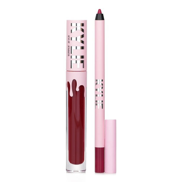 Matte Lip Kit: Matte Liquid Lipstick 3ml + Lip Liner 1.1g - # 403 Bite Me - 2pcs