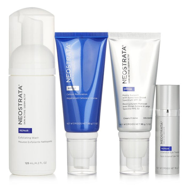 Skin Active Repair Kit: Exfoliating Wash + Matrix Support Spf30 + Cellular Restoration + Intensive Eye Therapy - 4pcs
