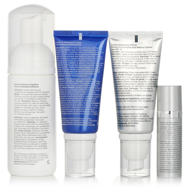 Skin Active Repair Kit: Exfoliating Wash + Matrix Support Spf30 + Cellular Restoration + Intensive Eye Therapy - 4pcs