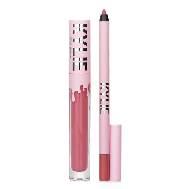 Matte Lip Kit: Matte Liquid Lipstick 3ml + Lip Liner 1.1g - # 302 Snow Way Bae - 2pcs