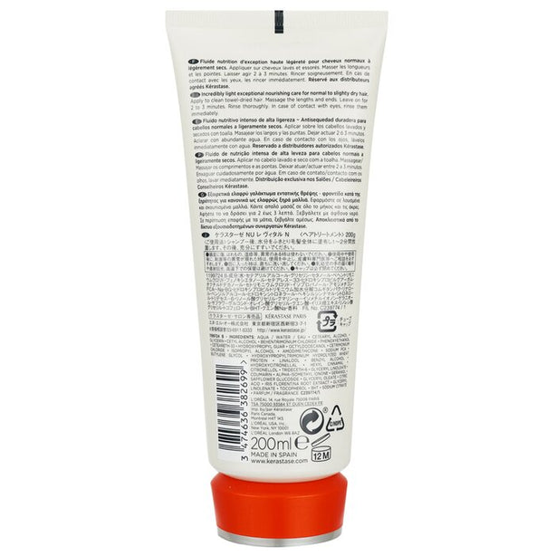 Nutritive Lait Vital Incredibly Light - Exceptional Nutrition Care (for Normal To Slightly Dry Hair)