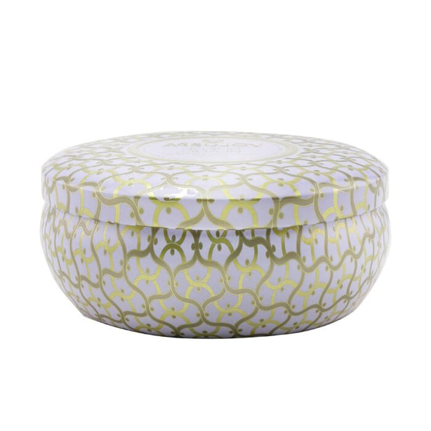 3 Wick Decorative Tin Candle - Suede Blanc - 340g/12oz