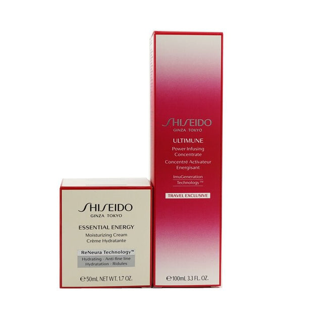 Defend & Regenerate Power Moisturizing Set: Ultimune Power Infusing Concentrate N 100ml + Essential Energy Moisturizing Cream 50 Ml - 2pcs