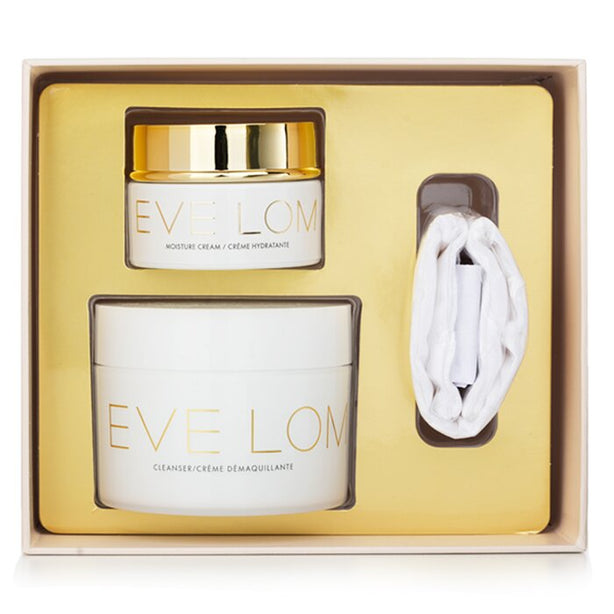 Begin & End Gift Set: Cleanser 200ml/6.8oz + Moisture Cream 50ml/1.6oz + Muslin Cloth - 3pcs