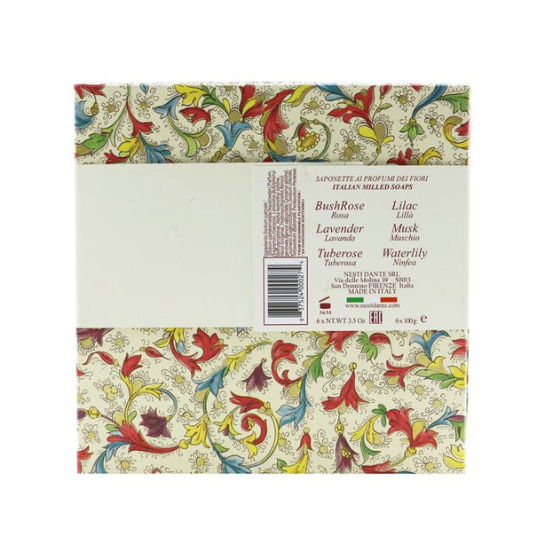 Floral Notes Soap Set: (lilac + Bushrose + Tuberose + Lavender+ Waterlily + Musk) - 6x 100g/3.5oz