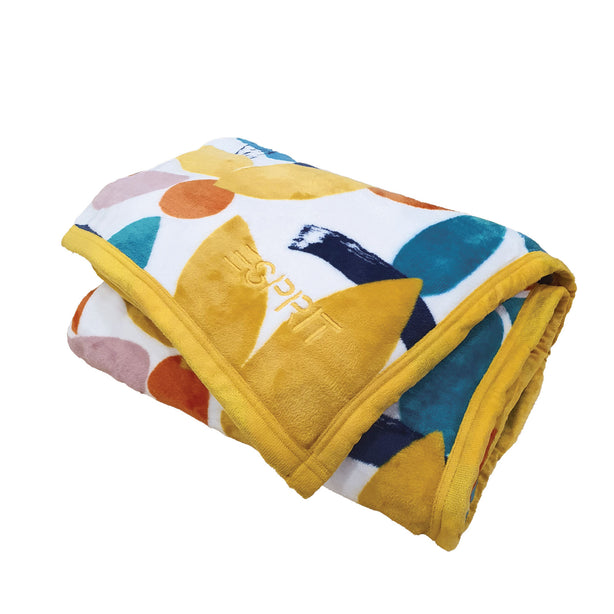 Esprit Afronso Printed Flannel Fleece Blanket
