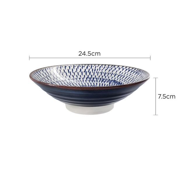 Tsuru Seasonal Japanese Tableware Collection 24.5cm Deep Dish, Sac271